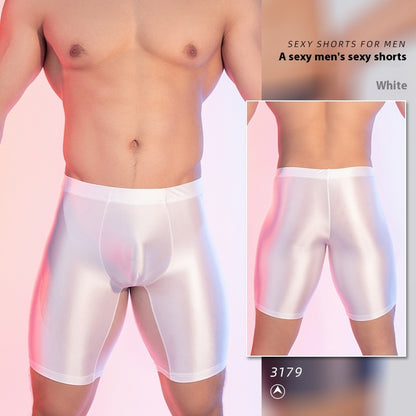 High Elasticity Glossy Ice Silk Shaping Leggings