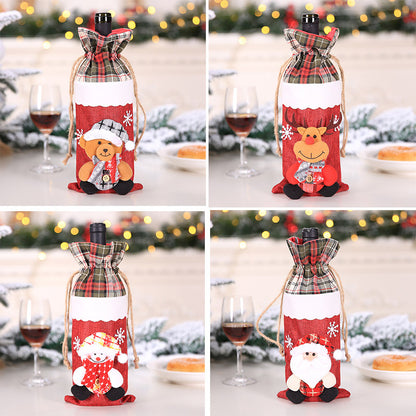 Christmas Wine Bottle Socks Decor