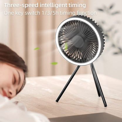 Camping Fan Light USB Tripod Hanging