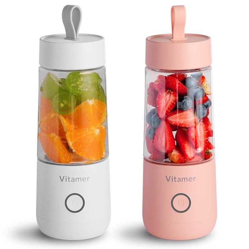 350ml Portable USB Rechargeable Blender Juicer and Mixer