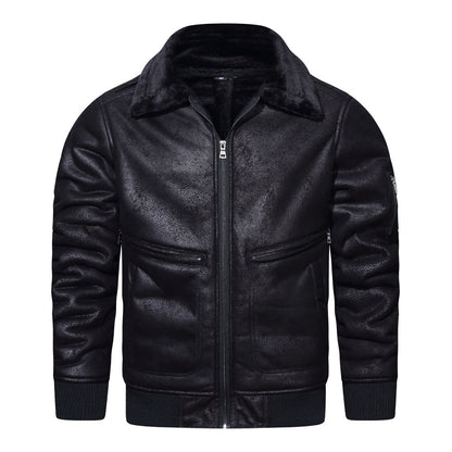 Autumn And Winter New Leather And Fur Men's Jacket