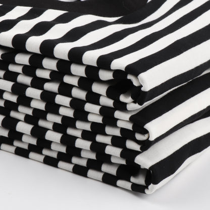 Striped Short Sleeve Men's Versatile Loose T-shirt