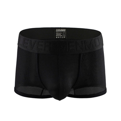 Men's Breathable Mesh Low Waist Boxers