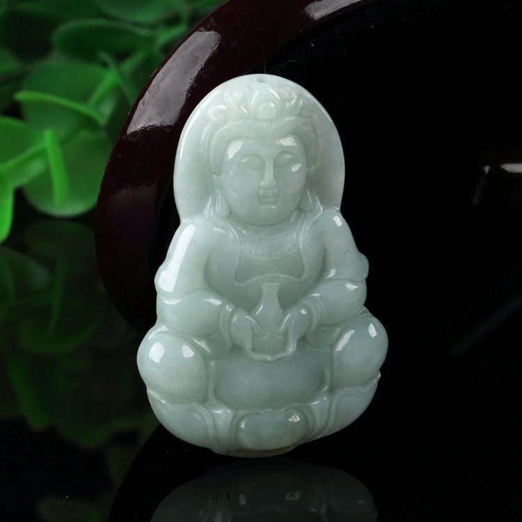 Jade Avalokitesvara Buddha Pendant