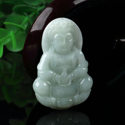 Jade Avalokitesvara Buddha Pendant