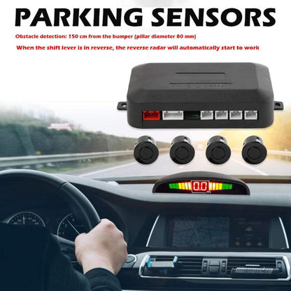 Car LED Crescent Parking Sensor 4 Probes