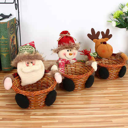 New Christmas Candy Basket Tabletop Decorations