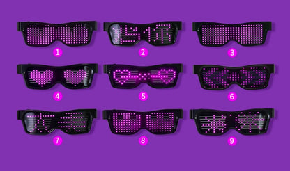 Multicolor Dynamic Flashing LED Party Glasses