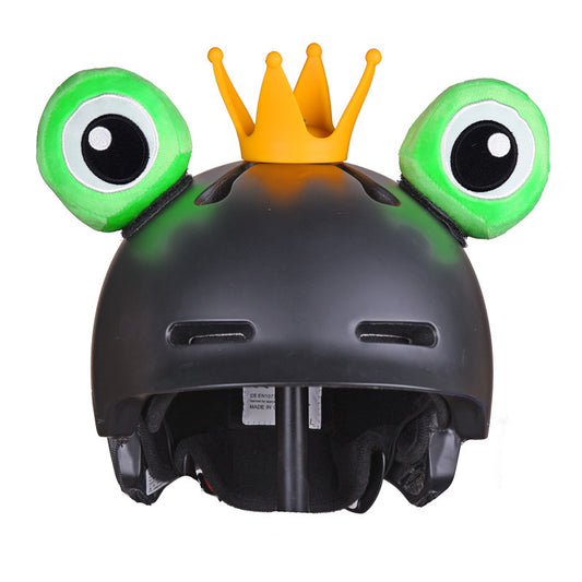 Motorcycle Frog Eyes Helmet Cat Ears Decoration