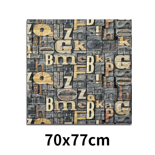 3D Brick Pattern Self Adhesive Foam Wall Sticker
