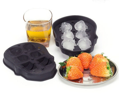 3D Skull Silicone Mold for Ice, Soap, and Chocolate
