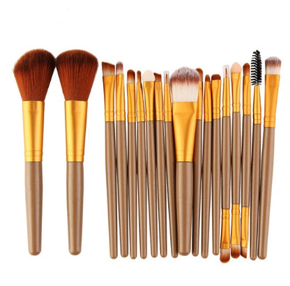 MAANGE 18-Piece Makeup Brush Set with Fan Brush – eBay Hot Seller