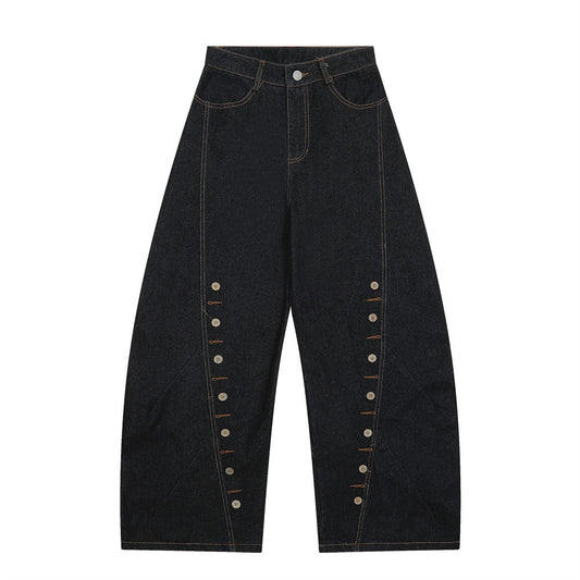 High Street Loose Design Wide Leg Pants