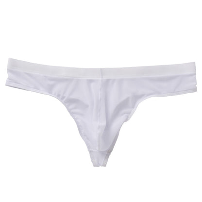 Transparent Mesh Ice Silk T-back Shorts