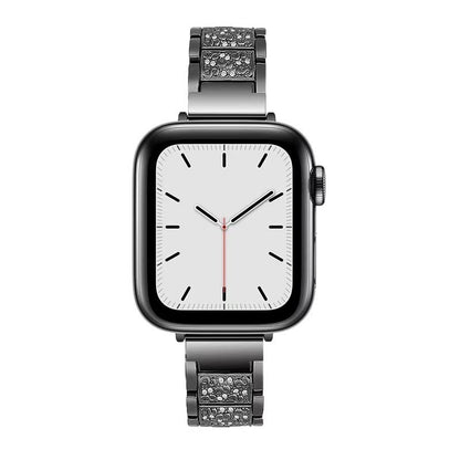 Alloy Strap Full Diamond Waist Watch