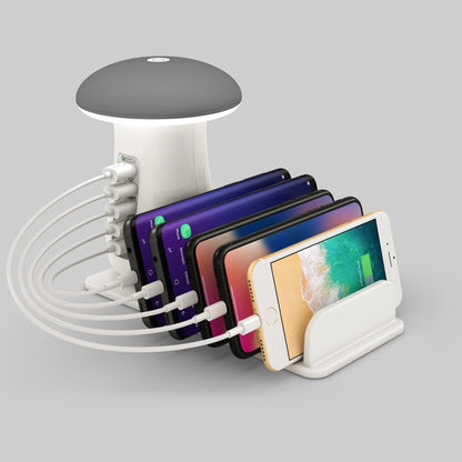 2 In 1 Mushroom Lamp LED USB Charger