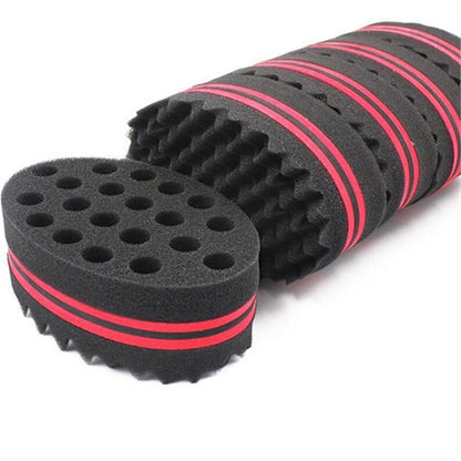 Wave-Shaped Sponge Hair Twist Brush