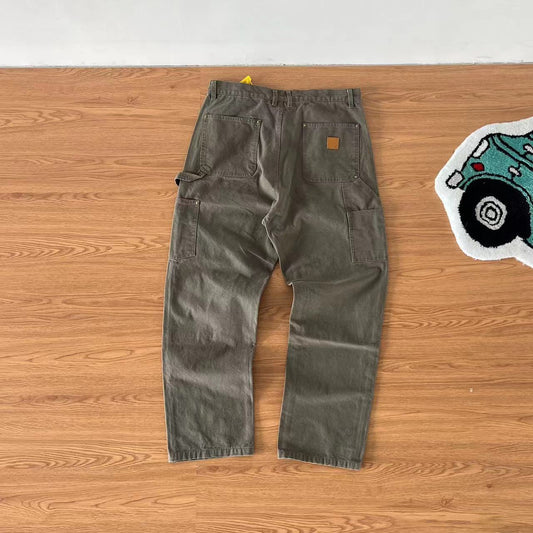 Multifunctional Canvas Double Knee Pants