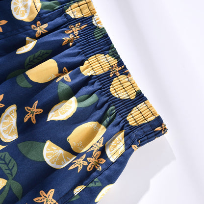 Men's Casual Arrow Print Plaid Boxer Briefs