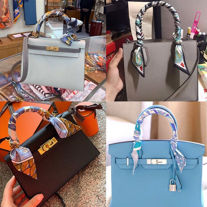 Thin Ribbon Bag Handle Decoration Scarf