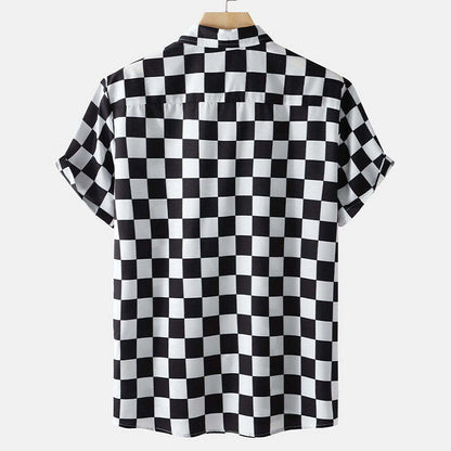 New Hawaiian 3D Printed Short Sleeve Shirt Men's Top