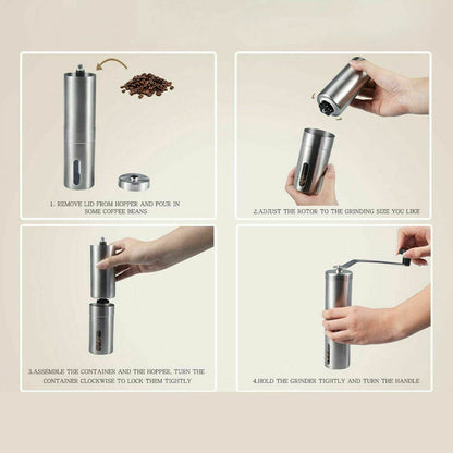 Hand Crank Conical Burr Coffee Grinder