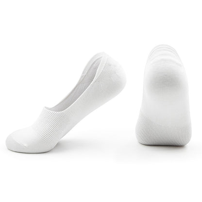 5 Pairs Invisible Boat Socks Women Summer Pure Cotton