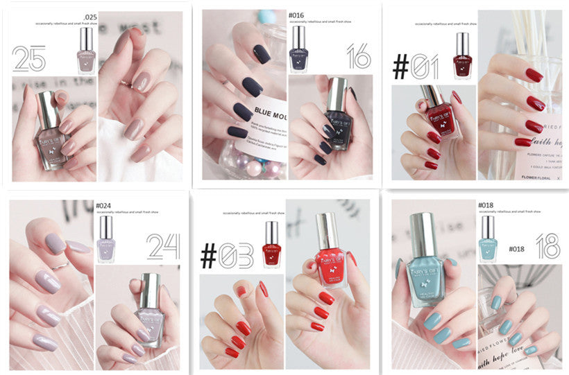Water-Based Tear-Free Transparent Nail Polish