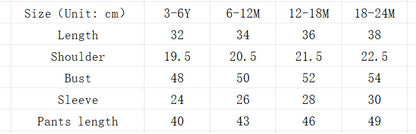 Infant Printing 3-piece Set Suit