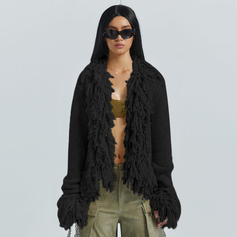 Women's Fashion Long Sleeve Sweater Coat Top