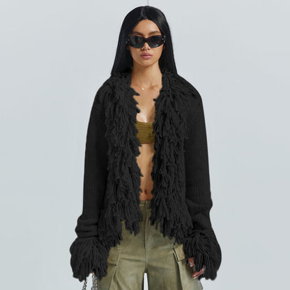 Women's Fashion Long Sleeve Sweater Coat Top