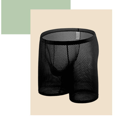 Men's U-type Convex Design Mesh Breathable Boxers