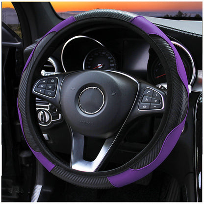 Carbon Fiber Sport Steering Wheel Cover No Inner Ring