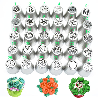DIY Christmas Cake Decorating Tools Set 30 Pieces