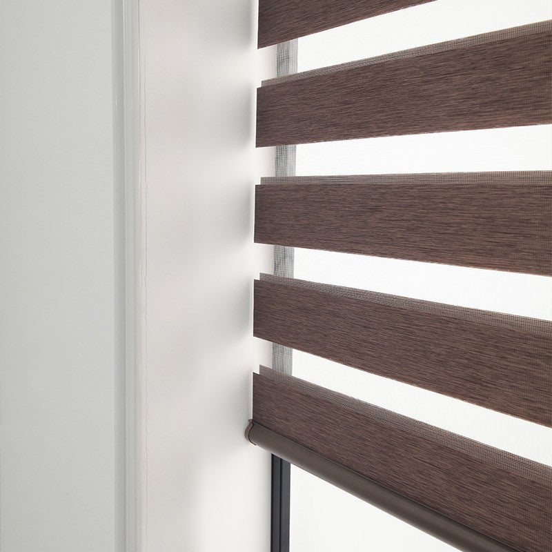 Soft Gauze Zebra Roll-Up Curtain Semi Shading