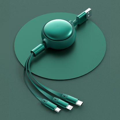 3 in 1 USB Cable Micro USB Type-C 2.4A Retractable