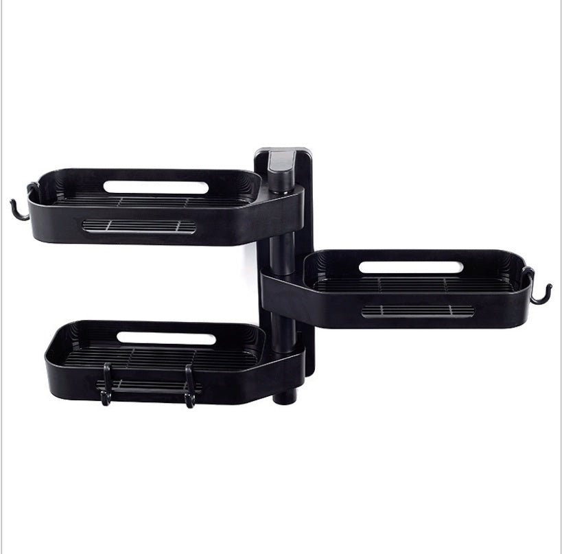 Rotating Wall Mounted Storage Box Punch Free Plastic