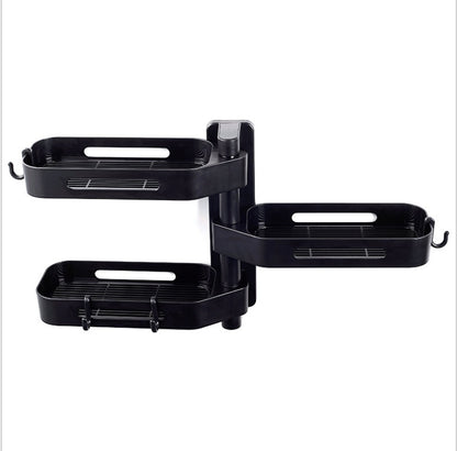 Rotating Wall Mounted Storage Box Punch Free Plastic