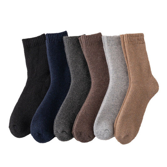 Winter Warm Wool Fleece Lined Mens Socks