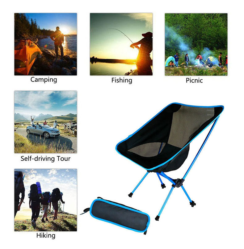 Ultralight Folding Camping Chair - Portable Outdoor Seat