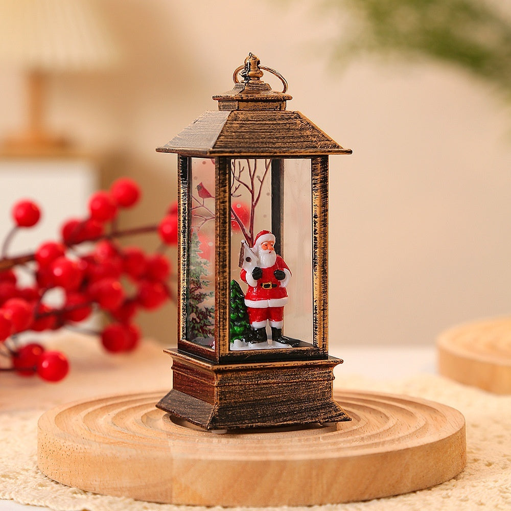 Christmas Santa Claus LED Oil Lamp Night Light