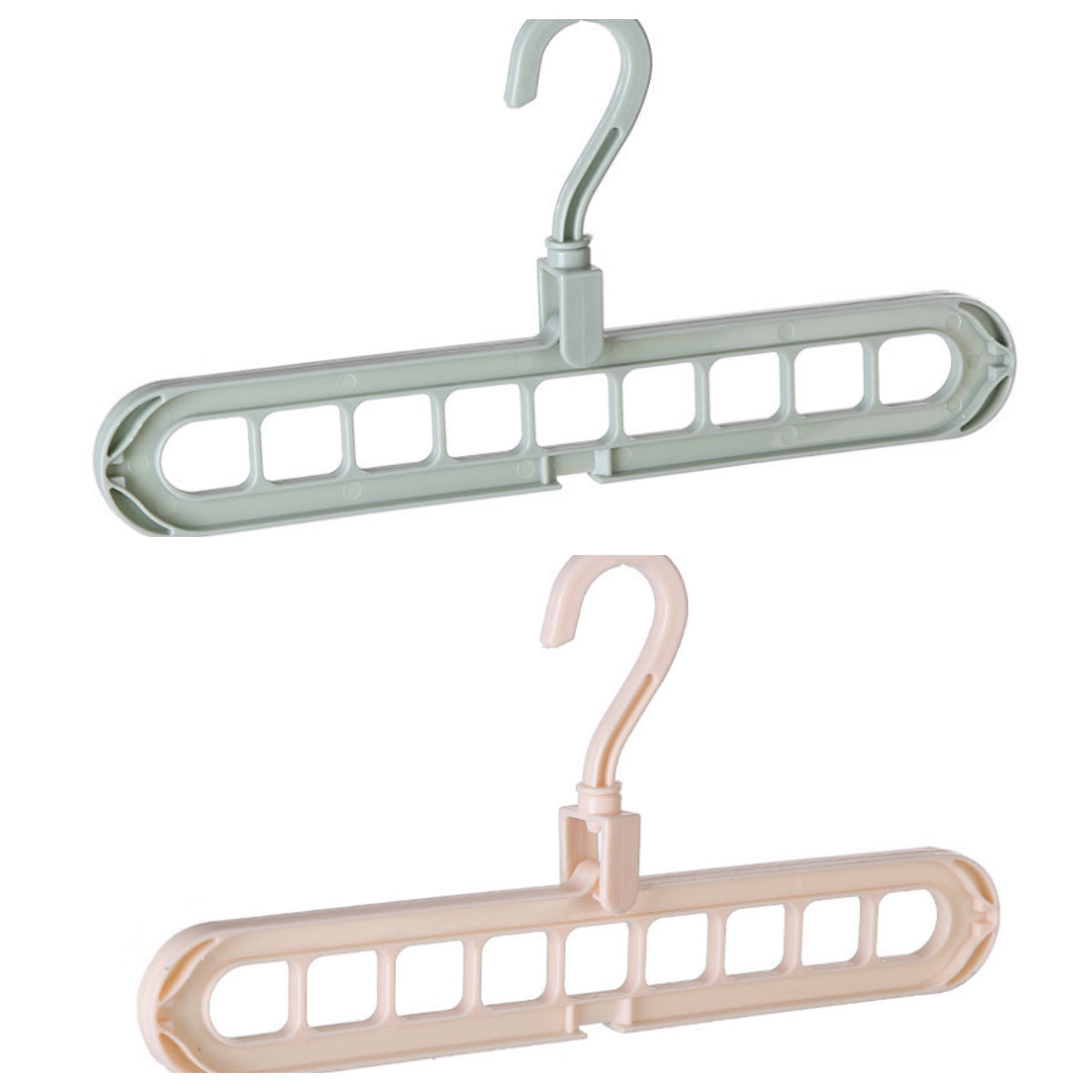 Plastic Clothes Hanger with Storage Hook