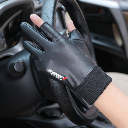 Men's Warm Touch Screen Leather Gloves