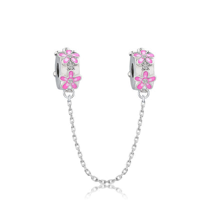 DIY Mouse Head Diamond Alloy Beads Bracelet
