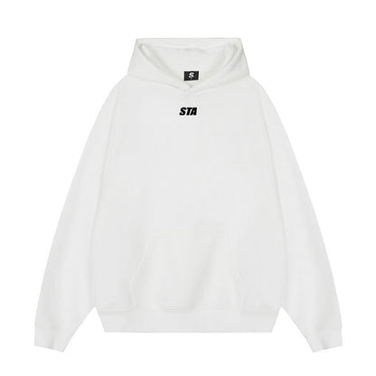 Small Letter Printed Hoodie Men's American Style