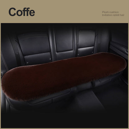 Car Seat Winter Plush Single Seat Square Cushion