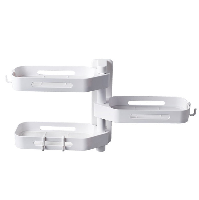 Rotating Wall Mounted Storage Box Punch Free Plastic