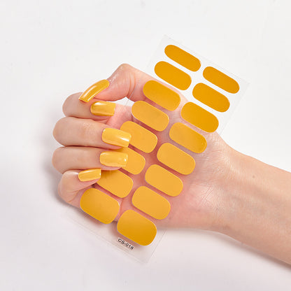 Nailart Sticker Pure Solid Color Self Adhesive
