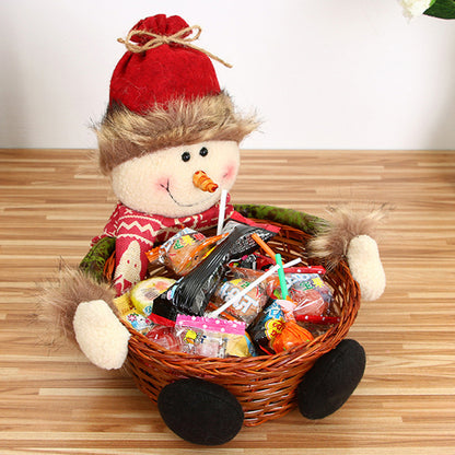 New Christmas Candy Basket Tabletop Decorations