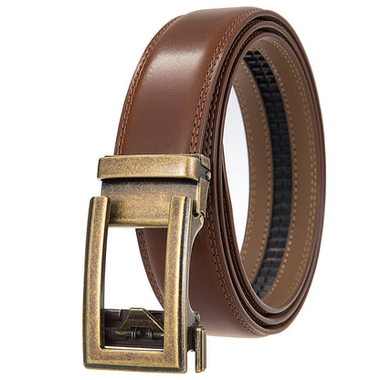 Antique Cowhide Men's Leather Casual Business Belt